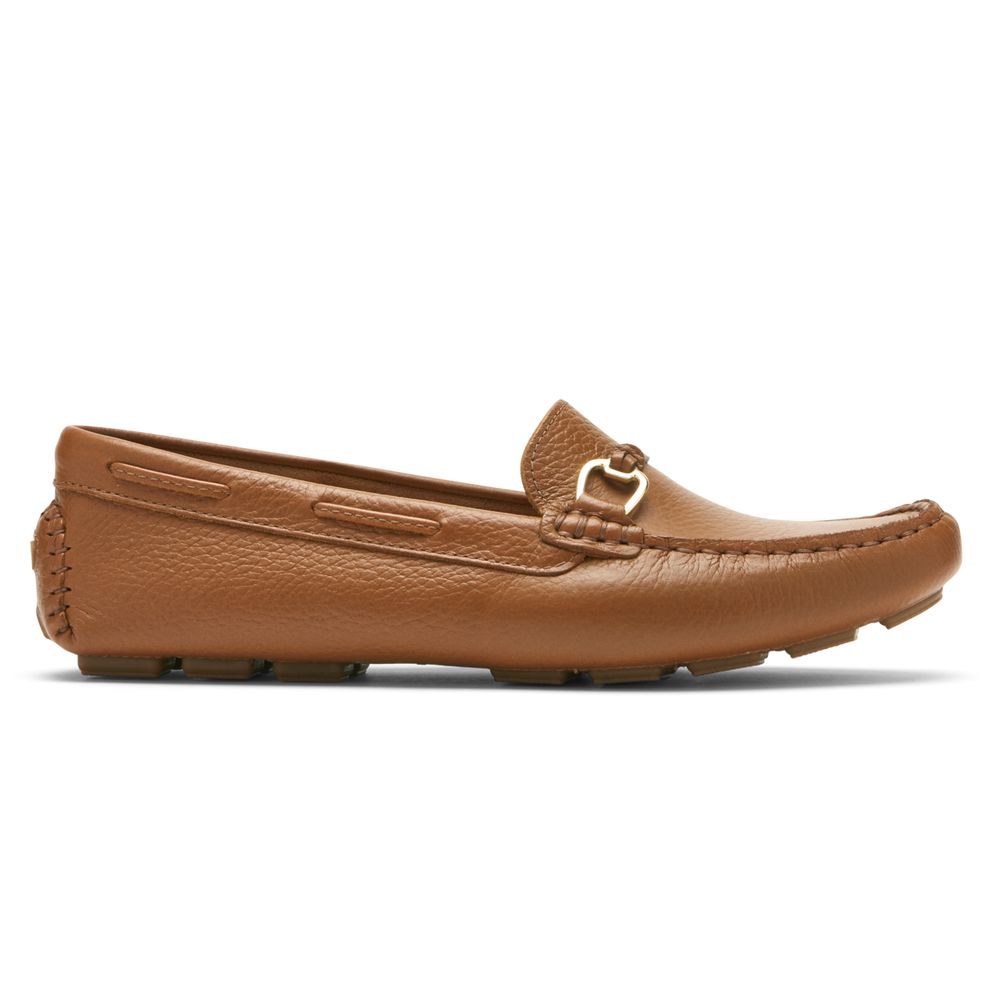 Rockport Women's Bayview Driver Loafers - Brown - USA (5901DKSPA)